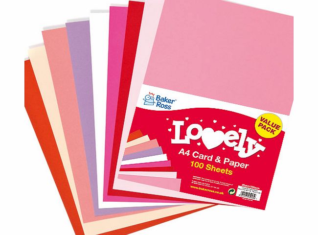 Love-ly Card  Paper Pack - Pack of 100