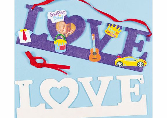 Love Wooden Photo Frames - Pack of 3