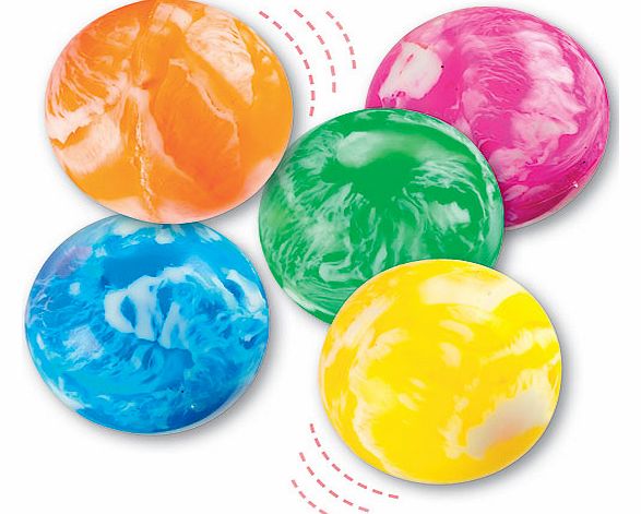 Yellow Moon Marbled Jet Balls - Pack of 6