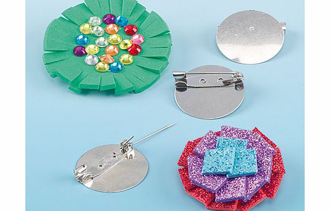 Metal Badge Blanks - Pack of 20