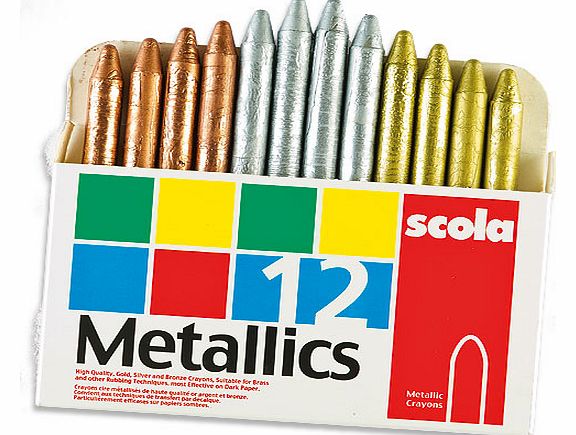 Yellow Moon Metallic Crayons - Box of 12