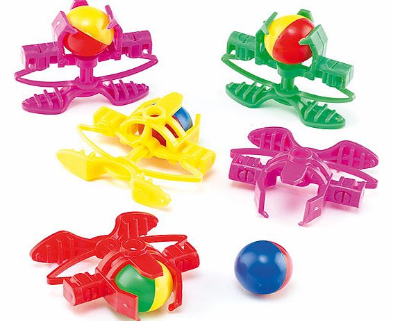 Yellow Moon Mini Ball Shooters - Pack of 6