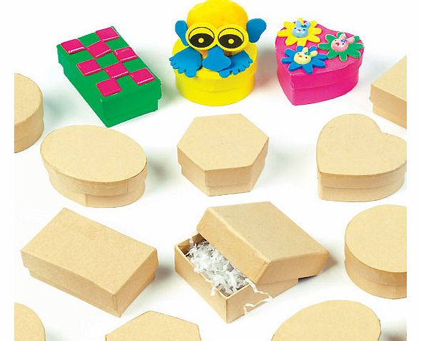 Yellow Moon Mini Craft Boxes - Pack of 12