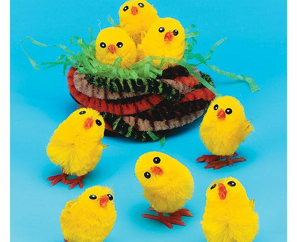 Yellow Moon Mini Fluffy Chicks - Pack of 12