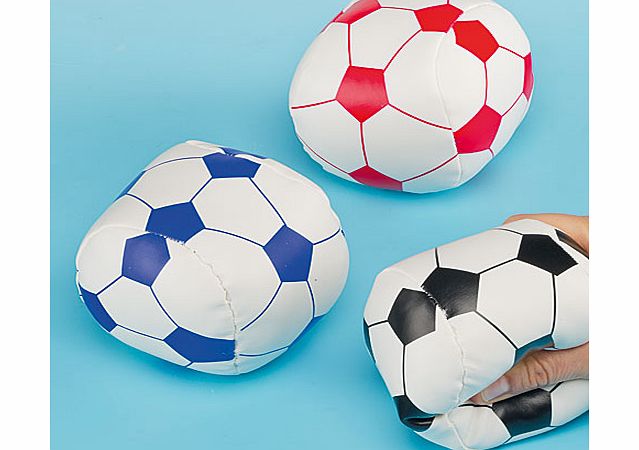 Yellow Moon Mini Soft Footballs - Pack of 3