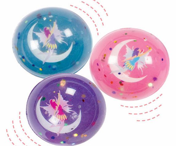 Yellow Moon Moon Fairies Glitter Jet Balls - Pack of 6