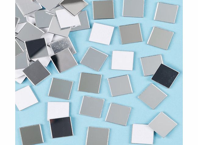 Yellow Moon Mosaic Self-Adhesive Mirror Tiles - Pack of 100