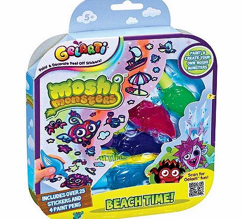 Yellow Moon Moshi Monster Gelarti Sticker Set - Each