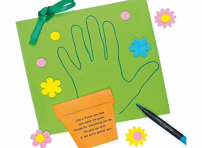 Yellow Moon Mothers Day Handprint Poem Decoration Kits -