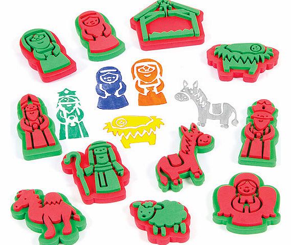 Yellow Moon Nativity Stampers - Set of 12