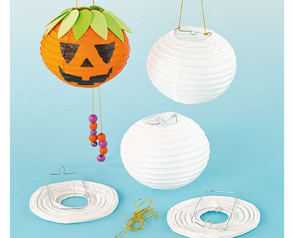 Yellow Moon Paper Lanterns - Pack of 4