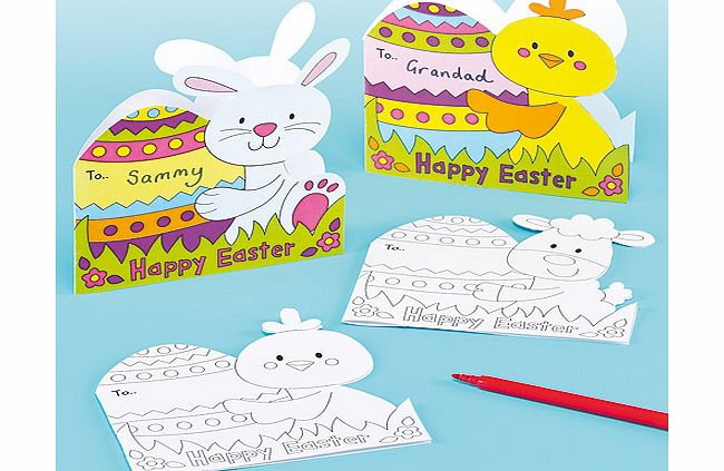 Yellow Moon Personalised Easter Cards - Pack of 8