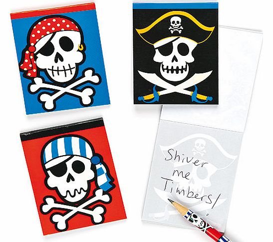 Yellow Moon Pesty Pirates Memo Pads - Pack of 6