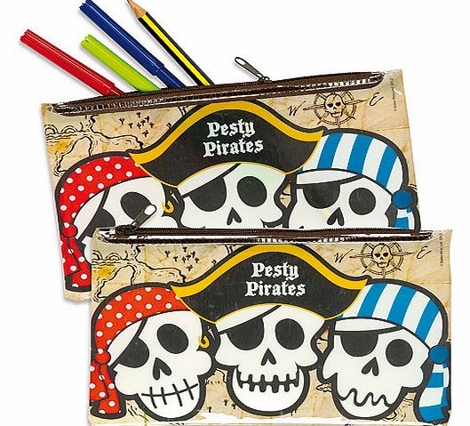 Pesty Pirates Pencil Cases - Pack of 3