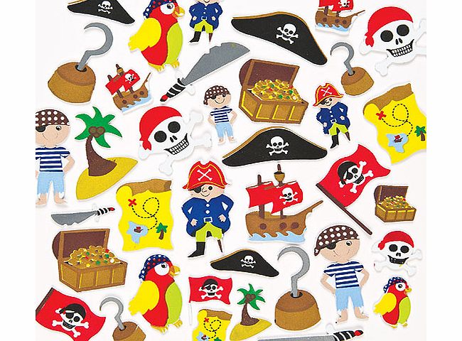 Pirate Foam Stickers - Pack of 96