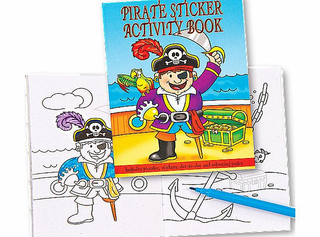 Yellow Moon Pirate Sticker Activity Books - Pack of 6