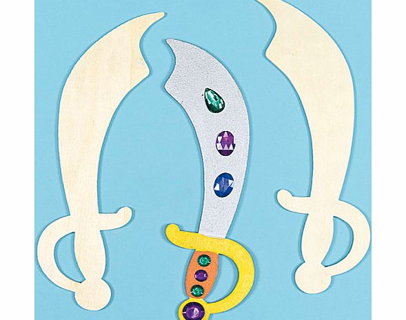 Pirate Wooden Swords - Pack of 4