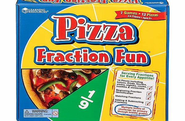 Yellow Moon Pizza Fraction Fun Game - Each