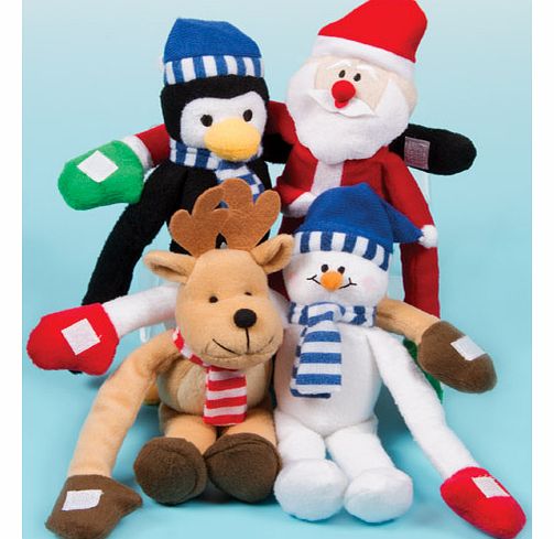 Plush Christmas Pals - Pack of 4