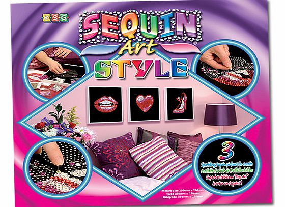 Yellow Moon Pop Art Sequin Art - Each