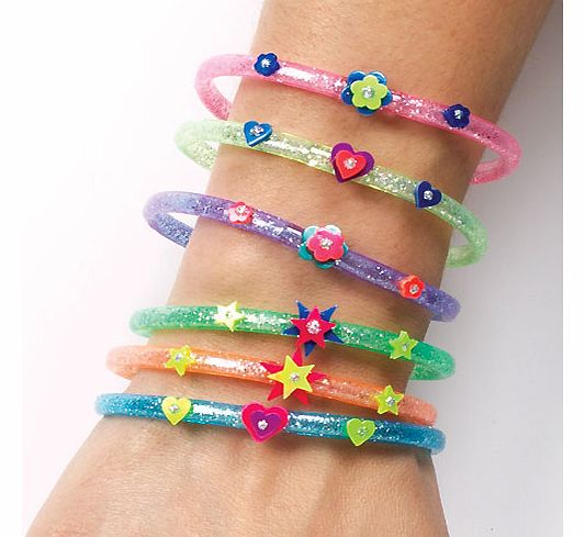 Pretty Glitter Bracelets - Pack of 6