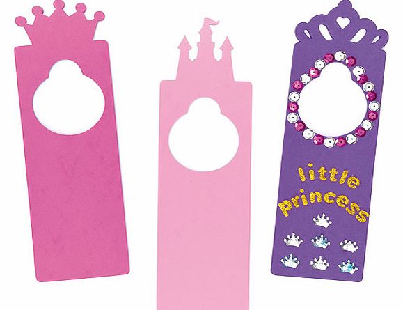 Princess Foam Door Hangers - Pack of 6