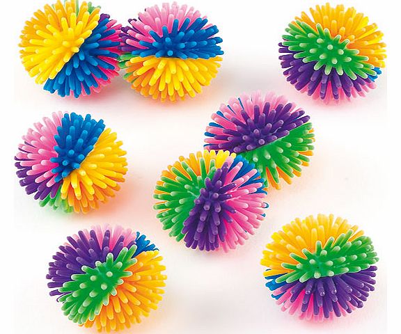 Yellow Moon Rainbow Hedgehog Balls - Pack of 8