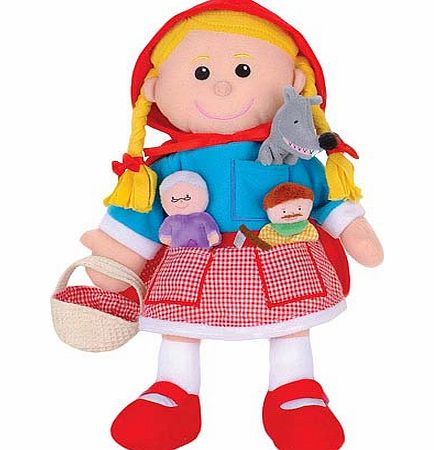 Yellow Moon Red Riding Hood Puppet Set - Each