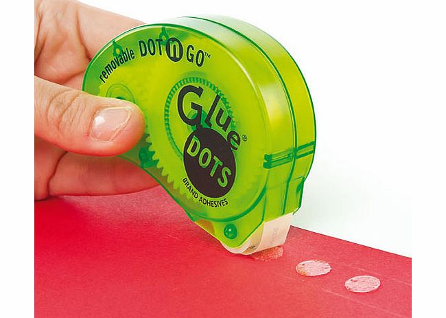 Yellow Moon Removable Glue Dots Dispenser - Each