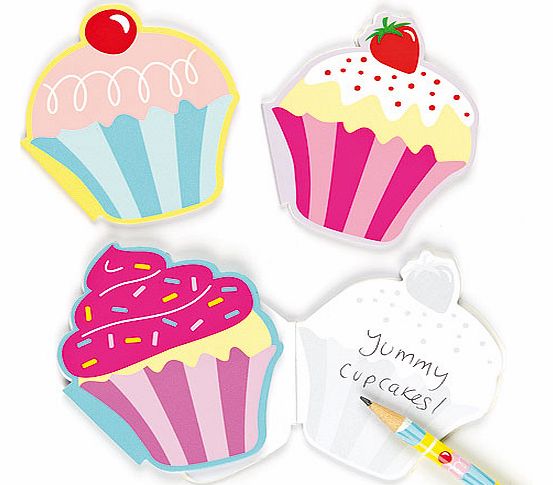 Yellow Moon Scented Cool Cupcakes Memo Pads - Pack of 6