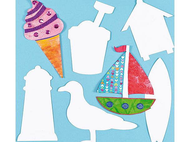 Seaside Card Shapes - Pack of 10