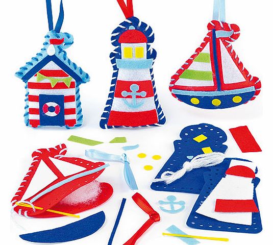 Seaside Decoration Sewing Kits - Pack of 3