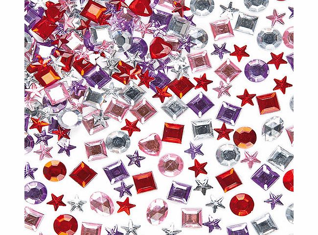 Self-Adhesive Acrylic Jewels - Pack of 200