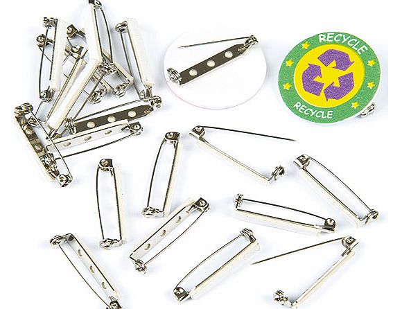 Self-Adhesive Badge Pins - Pack of 20