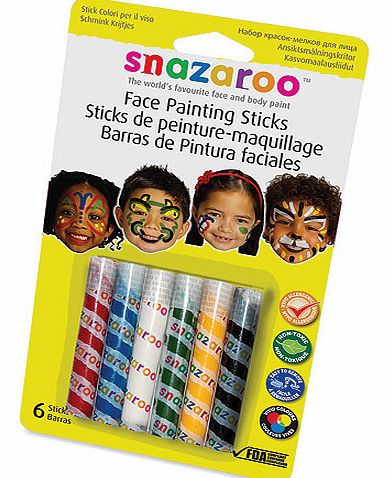 Snazaroo Face Painting Sticks - Set of 6