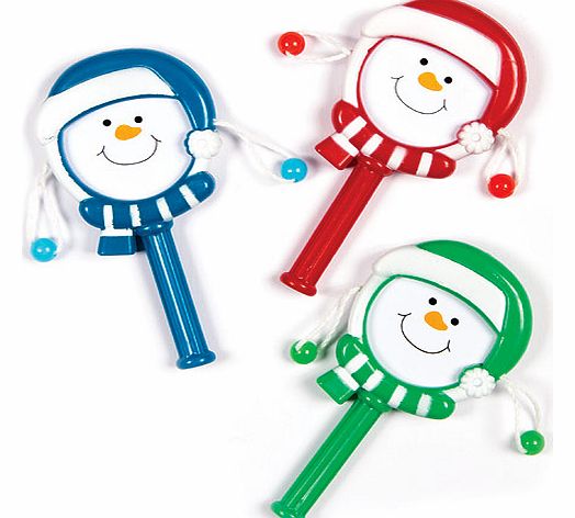 Snowman Hand Drums - Pack of 6