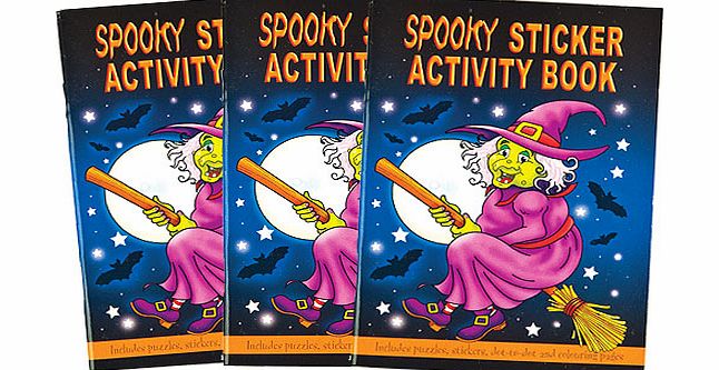 Yellow Moon Spooky Sticker Activity Books - Pack of 6