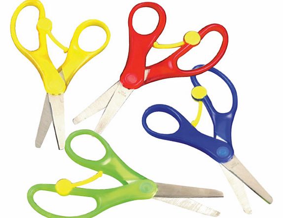 Yellow Moon Spring-Loaded Scissors - Pack of 3