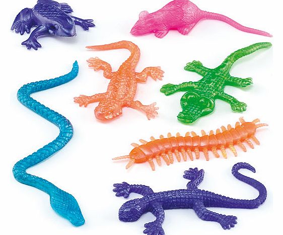 Yellow Moon Stretchy Animals - Pack of 8