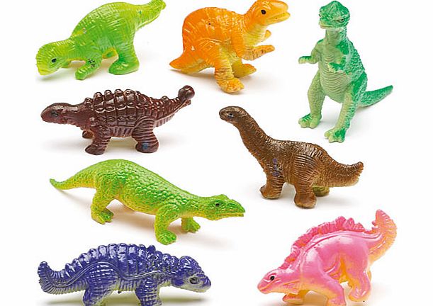 Yellow Moon Stretchy Dinosaurs - Pack of 12