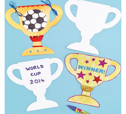Yellow Moon Trophy Card Cut-Outs - Pack of 12