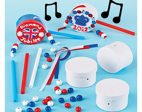 Yellow Moon Union Jack Hand Drum Kits - Pack of 6