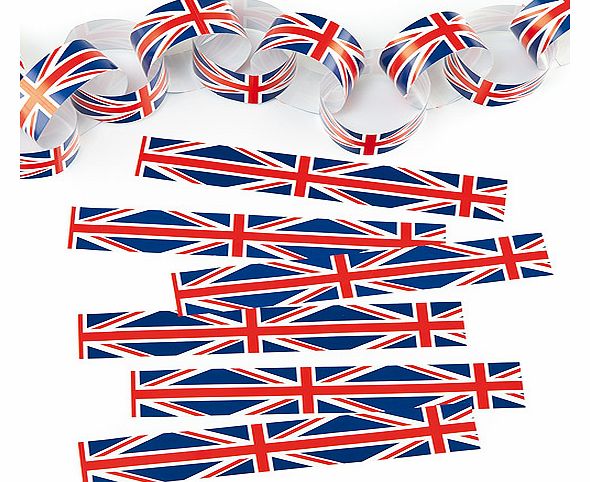 Yellow Moon Union Jack Paper Chains - Pack of 200