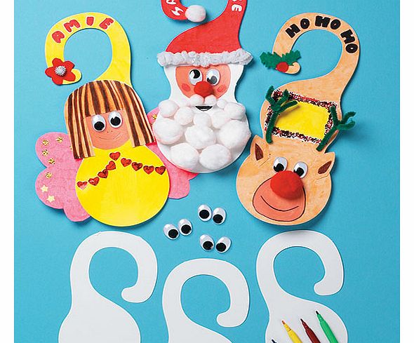Yellow Moon Wiggle-Eye Door Hanger Kits - Pack of 10