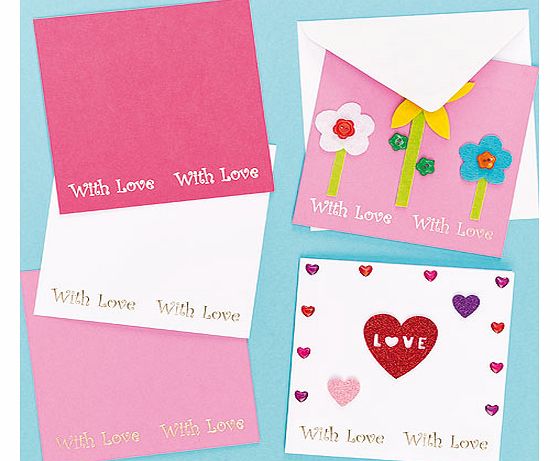 With Love Message Cards - Pack of 6