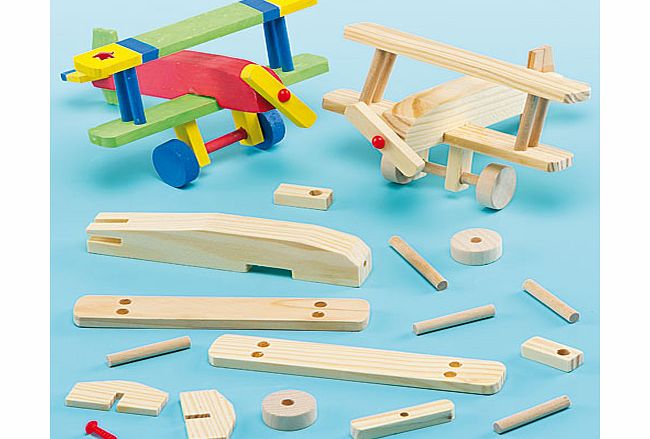 Wooden Aeroplane Kits - Pack of 2