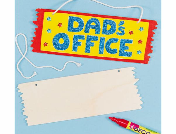 Wooden Hanging Plaques - Pack of 3