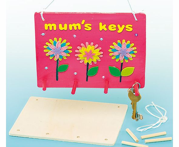 Wooden Key Holders - Pack of 4