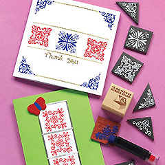 yellowmoon Backgrounds and Corners Stamp Set