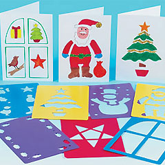 yellowmoon Christmas Card Stencil Pack